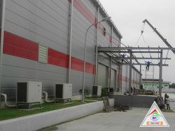 Thi công nhà máy petec KCN Đại An Hải Dương