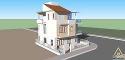 Thiết kế nhà phố hiện đại 3,5 tầng