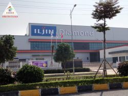 Thi công Sơn logo mái nhà máy ILJIN Vina KCN Đồng Văn 4 Hà Nam