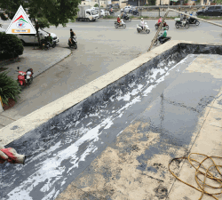 chống thấm KHU nhà bảo vệ TRƯỜNG ĐẠI HỌC KINH TẾ QUỐC DÂN HÀ NỘI